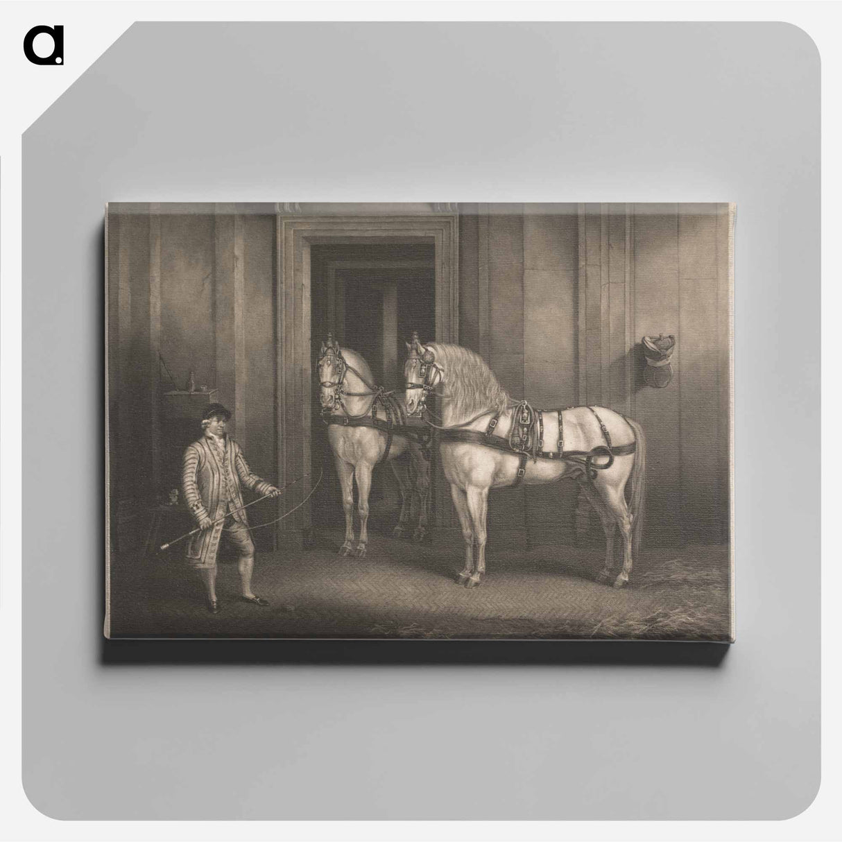 アートパネル-Coaching: Two of His Majesty's State-Horses
 - イェール大学アートギャラリー Canvas.