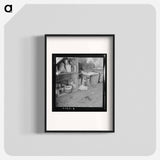 Tent interior in a pea pickers' camp - Dorothea Lange Poster.