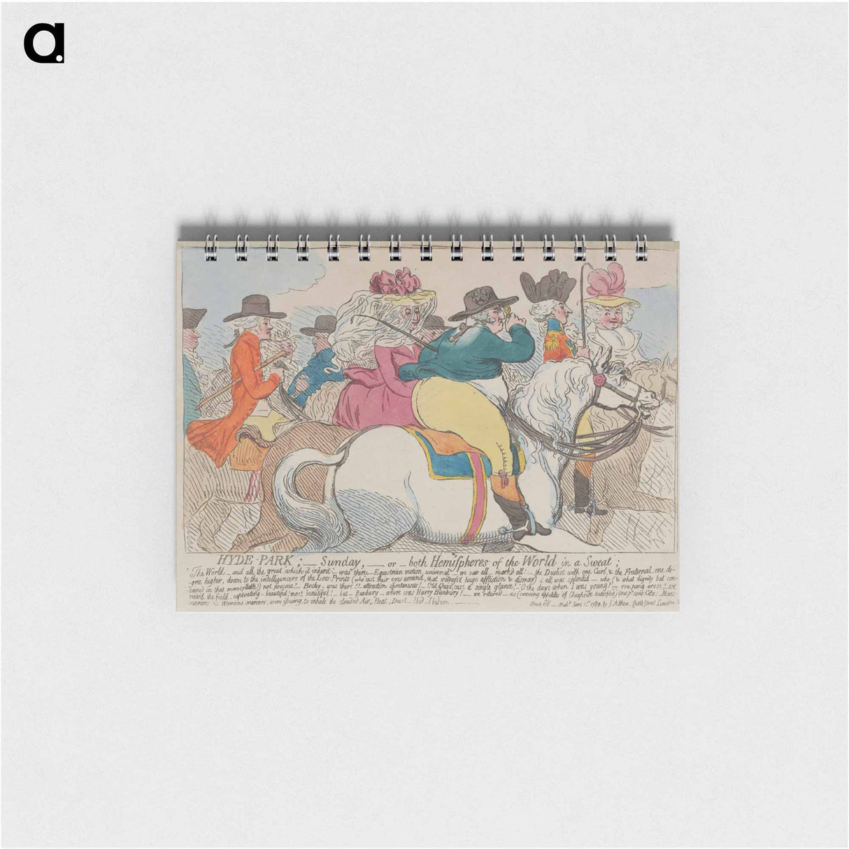 アートメモ帳-Hyde-Park; - Sunday, - or - Both Hemispheres of the World in a Sweat
 - イェール大学アートギャラリー Memo.