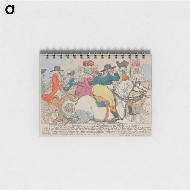 アートメモ帳-Hyde-Park; - Sunday, - or - Both Hemispheres of the World in a Sweat
 - イェール大学アートギャラリー Memo.