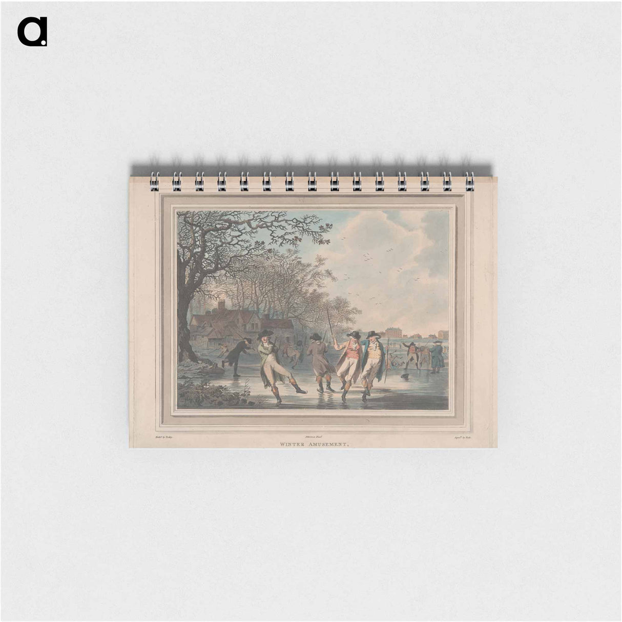 アートメモ帳-Winter Amusement: A View in Hyde Park from the Moated House
 - イェール大学アートギャラリー Memo.