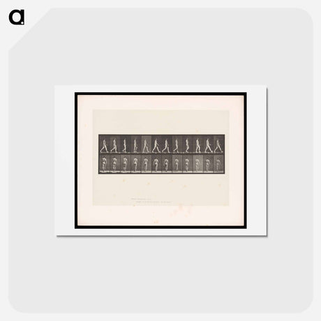 アートポストカード-Naked Man Walking
 - エドワード マイブリッジ Postcard.