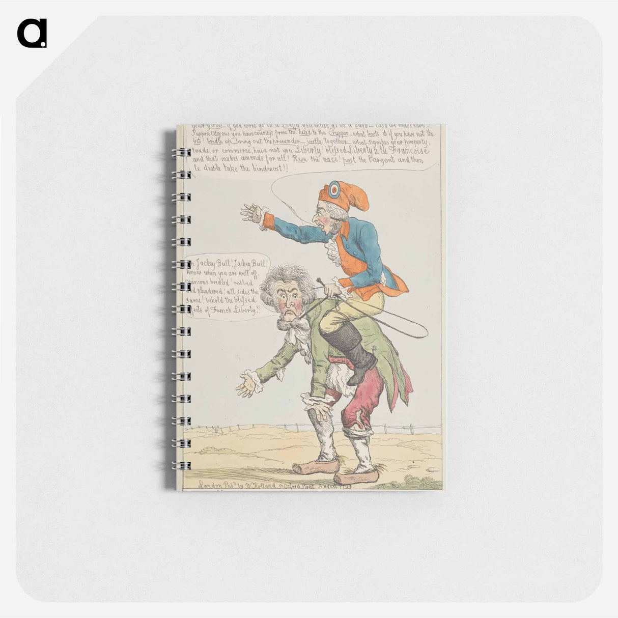 アートメモ帳-A Member of the Riding House at Paris, Delivering an Harangue from the Shoulders of a French Citizen
 - イェール大学アートギャラリー Memo.