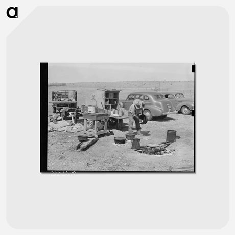 アートポストカード-Camp Cook, Marfa, Texas
 - ラッセル リー Postcard.