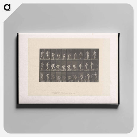 アートパネル-Naked Woman Rinsing Glass
 - エドワード マイブリッジ Canvas.