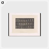 アートポストカード-Naked Woman Rinsing Glass
 - エドワード マイブリッジ Postcard.