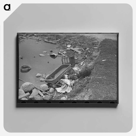アートパネル-Crossing Towers and the Columbia River
 - ラッセル リー Canvas.