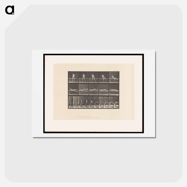 アートポストカード-Man on a Bed
 - エドワード マイブリッジ Postcard.