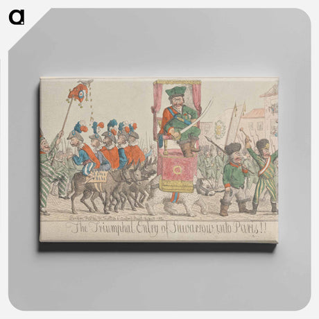 アートパネル-The Triumphal Entry of Suwarrow into Paris!!
 - イェール大学アートギャラリー Canvas.