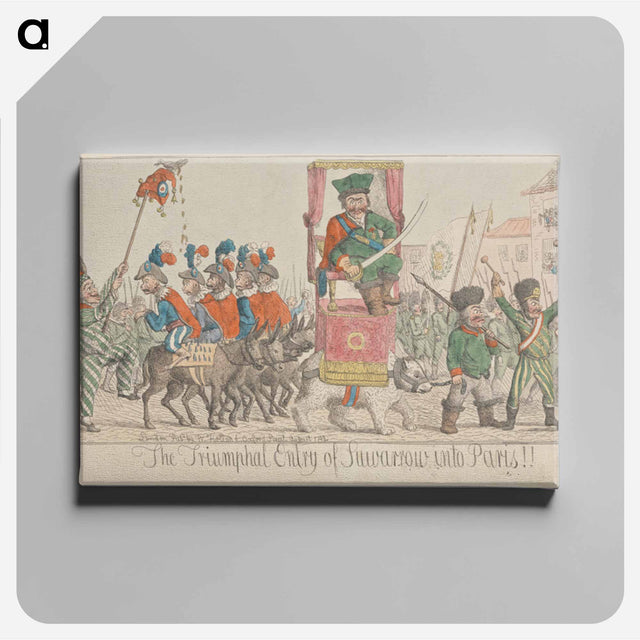 アートパネル-The Triumphal Entry of Suwarrow into Paris!!
 - イェール大学アートギャラリー Canvas.