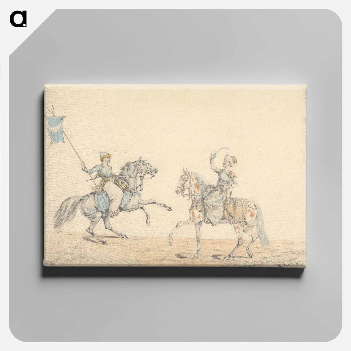 アートパネル-Two Turkish Cavalrymen
 - イェール大学アートギャラリー Canvas.