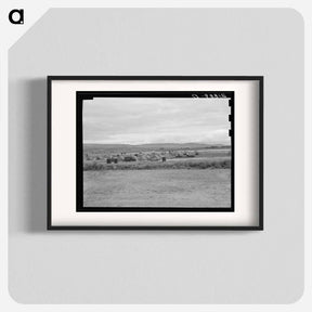 アートポスター-View of first FSA mobile camp unit in Klamath Basin, Oregon - ドロテア ラング Poster.
