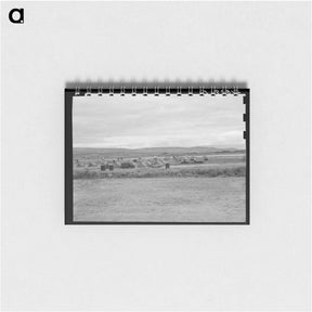 アートメモ帳-View of first FSA mobile camp unit in Klamath Basin, Oregon - ドロテア ラング Memo.
