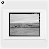 View of first FSA mobile camp unit in Klamath Basin, Oregon - Dorothea Lange Poster.