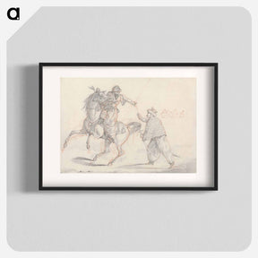 アートポスター-Scraps, no. 32: Two Mamelukes Talking, One Mounted
 - イェール大学アートギャラリー Poster.