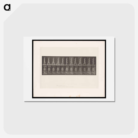 アートポストカード-Naked Man Walking
 - エドワード マイブリッジ Postcard.