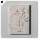 アートパネル-Figures on an Elephant and Other Elephant Studies
 - イェール大学アートギャラリー Canvas.