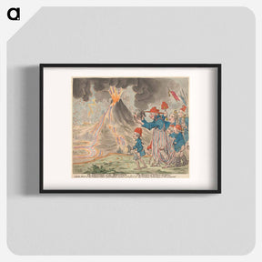 アートポスター-The Eruption of the Mountain - or - The Horrors of the Bocca Del Inforno----With the Head of the Protector Saint Januarius Carried in Processions by the Cardinal Archeveque of the Lazaroni
 - イェール大学アートギャラリー Poster.