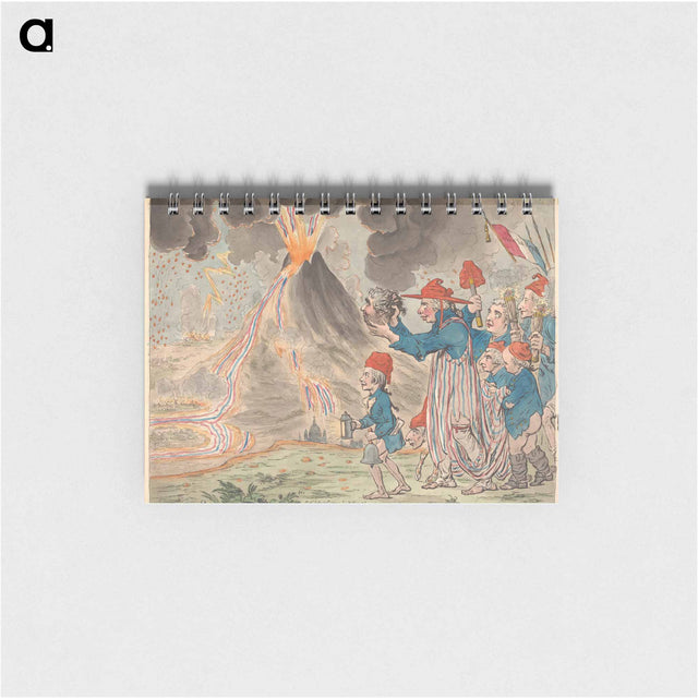 アートメモ帳-The Eruption of the Mountain - or - The Horrors of the Bocca Del Inforno----With the Head of the Protector Saint Januarius Carried in Processions by the Cardinal Archeveque of the Lazaroni
 - イェール大学アートギャラリー Memo.