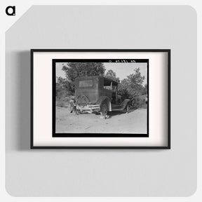 アートポスター-A sharecropper's car near Hartwell, Georgia - ドロテア ラング Poster.
