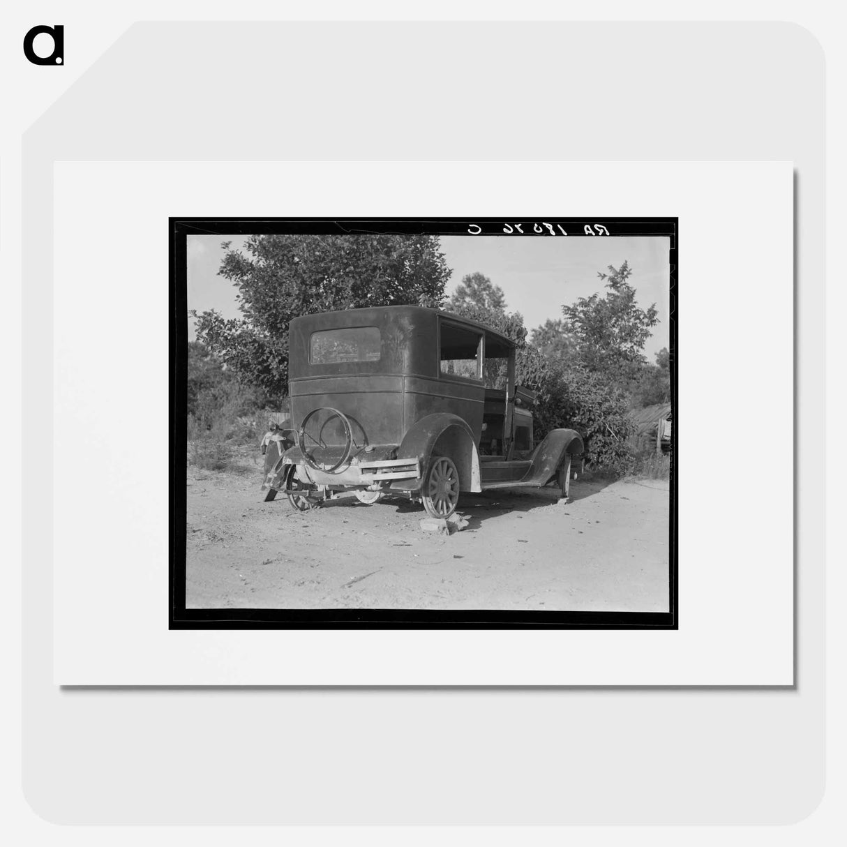A sharecropper's car near Hartwell, Georgia - Dorothea Lange Poster.