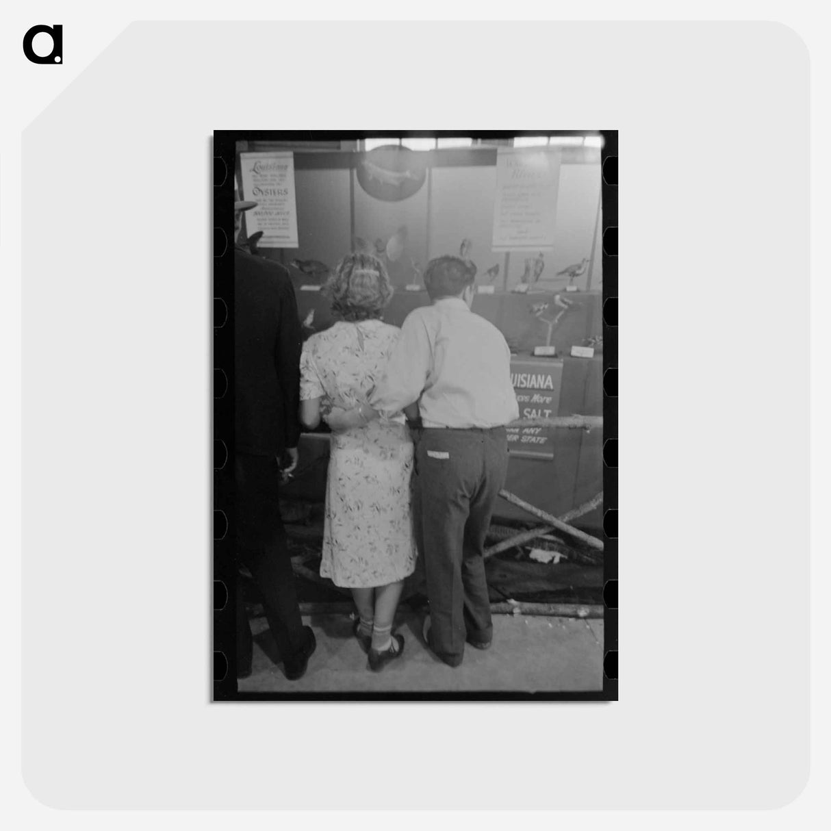 アートポストカード-Loving Couple at the State Fair
 - ラッセル リー Postcard.