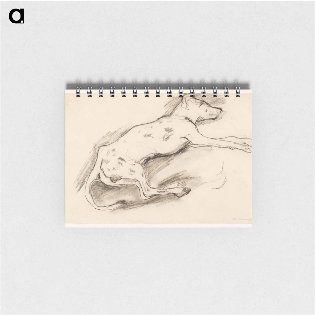 アートメモ帳-Dog with Black Spots
 - セントルイス美術館 Memo.