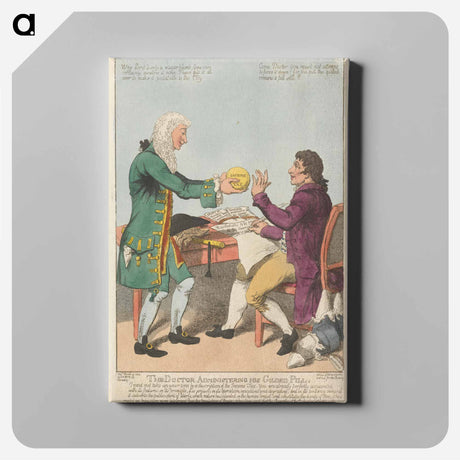 アートパネル-The Doctor Administering His Gilded Pill
 - イェール大学アートギャラリー Canvas.