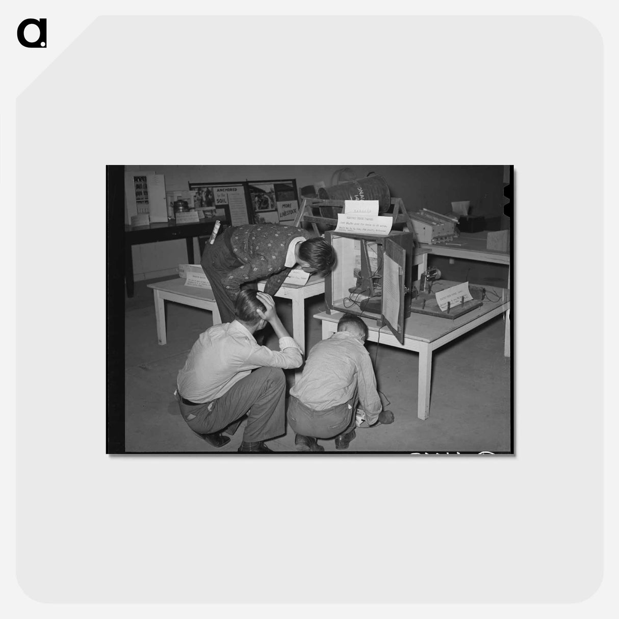 アートポストカード-FSA Exhibit, Dallas
 - ラッセル リー Postcard.