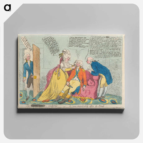アートパネル-The (Coward), Comforted; - or - A Scene Immediately After the Duel
 - イェール大学アートギャラリー Canvas.