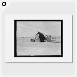 Tent housing a family of four who will be returned to Oklahoma by the Relief Administration. - Dorothea Lange Poster.