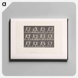 アートパネル-Posing Pugilists
 - エドワード マイブリッジ Canvas.