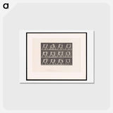 アートポストカード-Posing Pugilists
 - エドワード マイブリッジ Postcard.