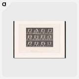 アートポストカード-Posing Pugilists
 - エドワード マイブリッジ Postcard.