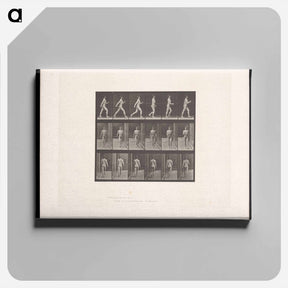アートパネル-Naked Man Walking
 - エドワード マイブリッジ Canvas.