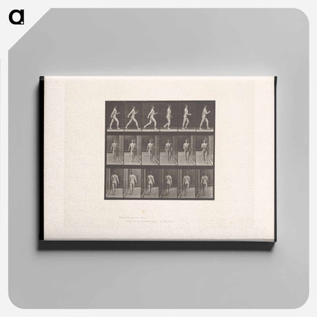 アートパネル-Naked Man Walking
 - エドワード マイブリッジ Canvas.