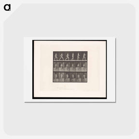 アートポストカード-Naked Man Walking
 - エドワード マイブリッジ Postcard.