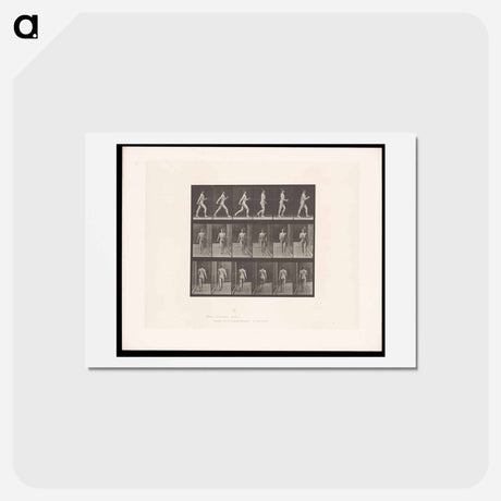 アートポストカード-Naked Man Walking
 - エドワード マイブリッジ Postcard.