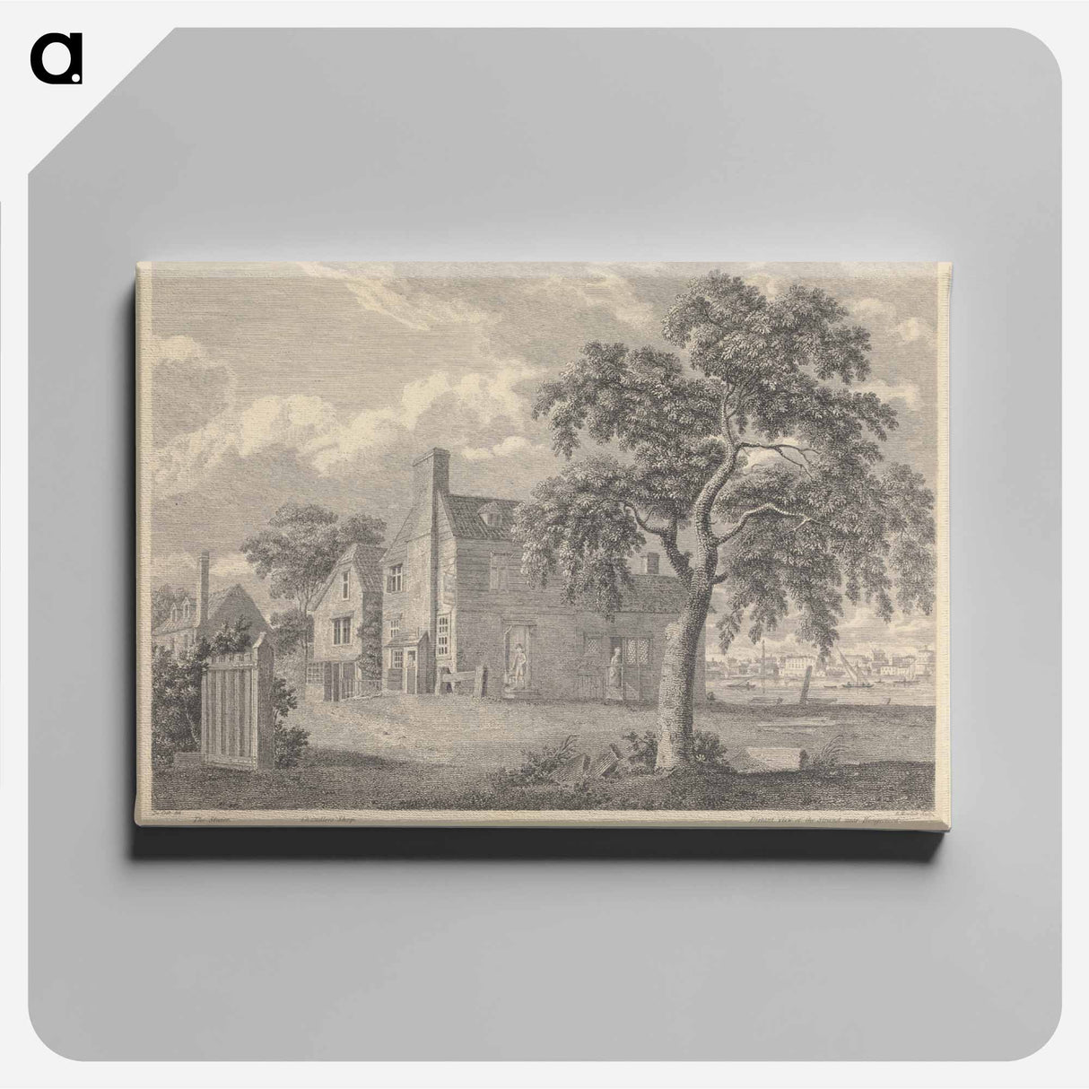 アートパネル-View of the Feathers Tavern, Cupers Bridge, Lambeth
 - イェール大学アートギャラリー Canvas.
