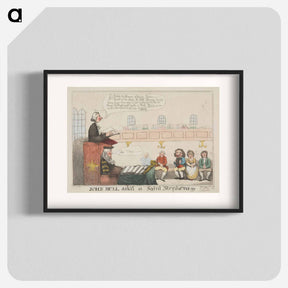 アートポスター-John Bull Ask'd at Saint Stephens
 - イェール大学アートギャラリー Poster.