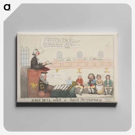 アートパネル-John Bull Ask'd at Saint Stephens
 - イェール大学アートギャラリー Canvas.