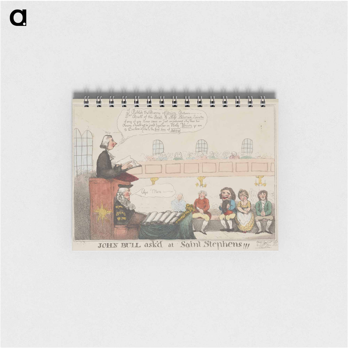 アートメモ帳-John Bull Ask'd at Saint Stephens
 - イェール大学アートギャラリー Memo.