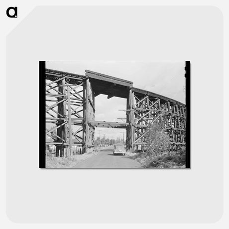 アートポストカード-Cowlitz County Trestle
 - ラッセル リー Postcard.