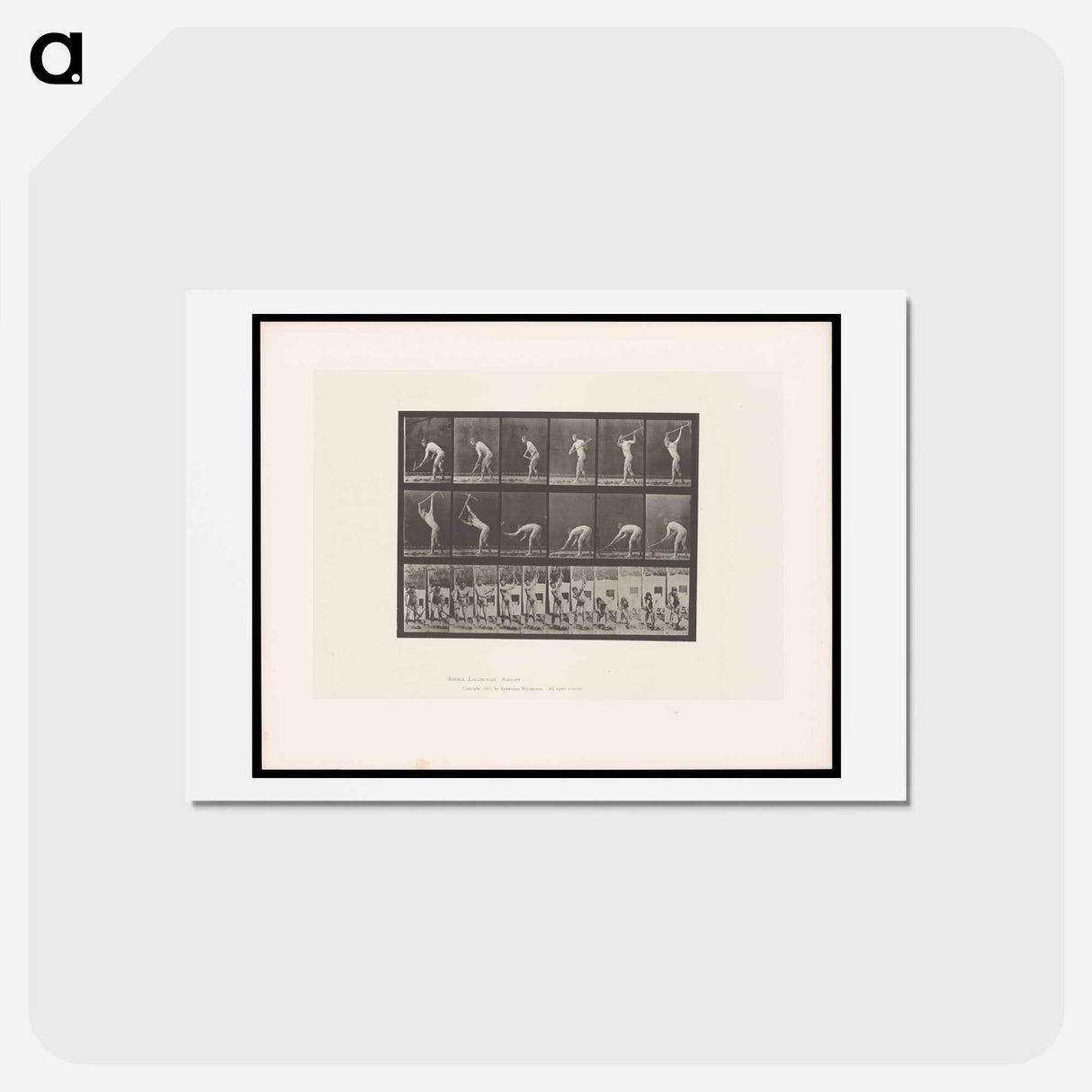 アートポストカード-Man with Pickaxe
 - エドワード マイブリッジ Postcard.