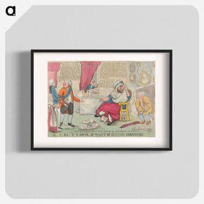 アートポスター-Interview and Consultation for Discharge of Debts, or, C-RL-T-N House in Want of Necessary Furniture
 - イェール大学アートギャラリー Poster.