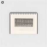 アートメモ帳-Woman Picking Cloth
 - エドワード マイブリッジ Memo.