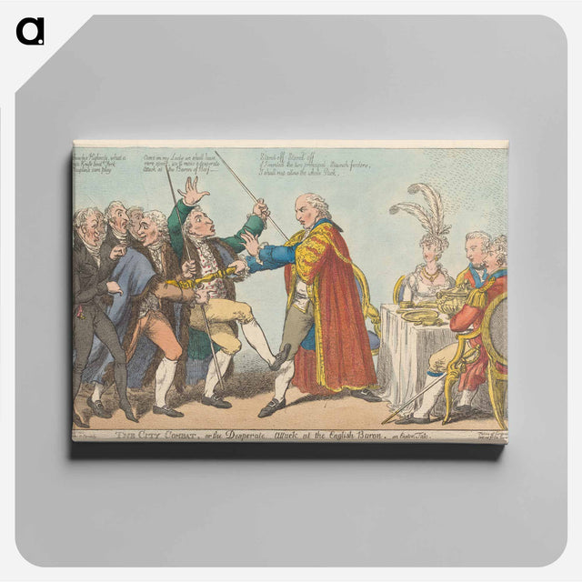 アートパネル-The City Combat, or the Desperate Attack at The English Baron
 - イェール大学アートギャラリー Canvas.