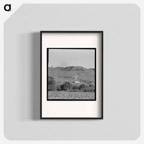 アートポスター-Soil erosion in California hills - ドロテア ラング Poster.