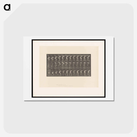 アートポストカード-Man with Trunk
 - エドワード マイブリッジ Postcard.