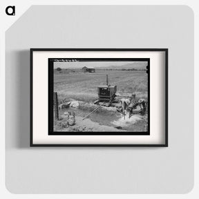 アートポスター-Irrigation Pump at Solomonsville
 - ラッセル リー Poster.